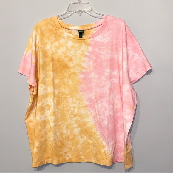 wild fable Tops - Wild Fable Tie Dye Tee Shirt Orange/Pink 3x
